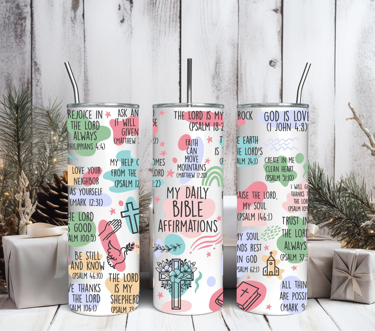 BIBLE VERSES TUMBLER