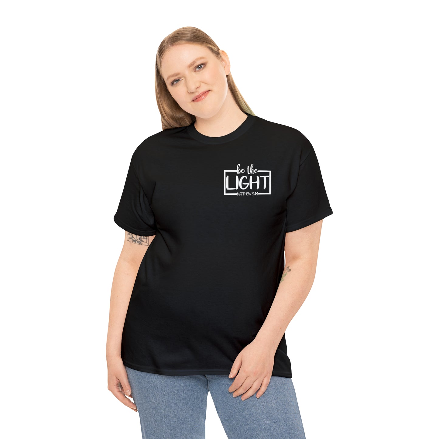 BE THE LIGHT BADGE - DRK TEE