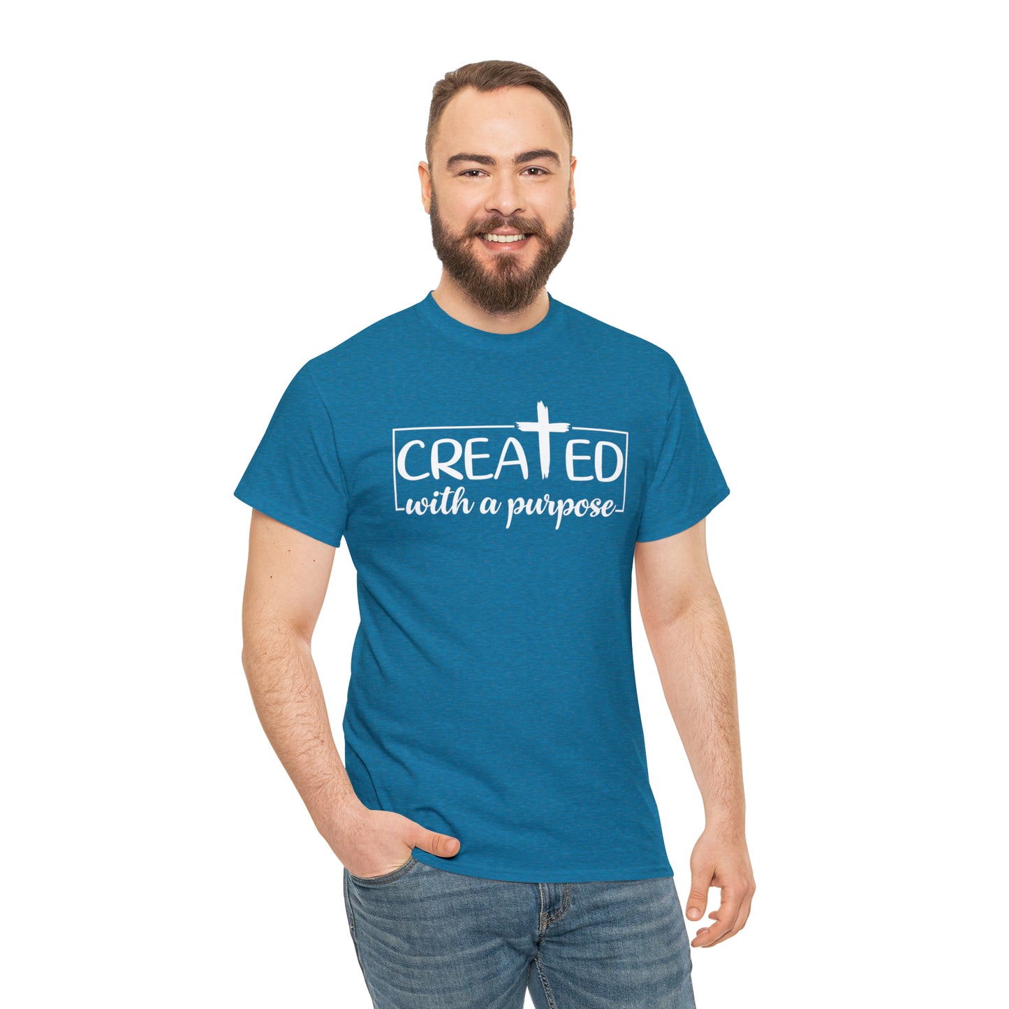CREATED WITH PURPOSE - DRK TEE