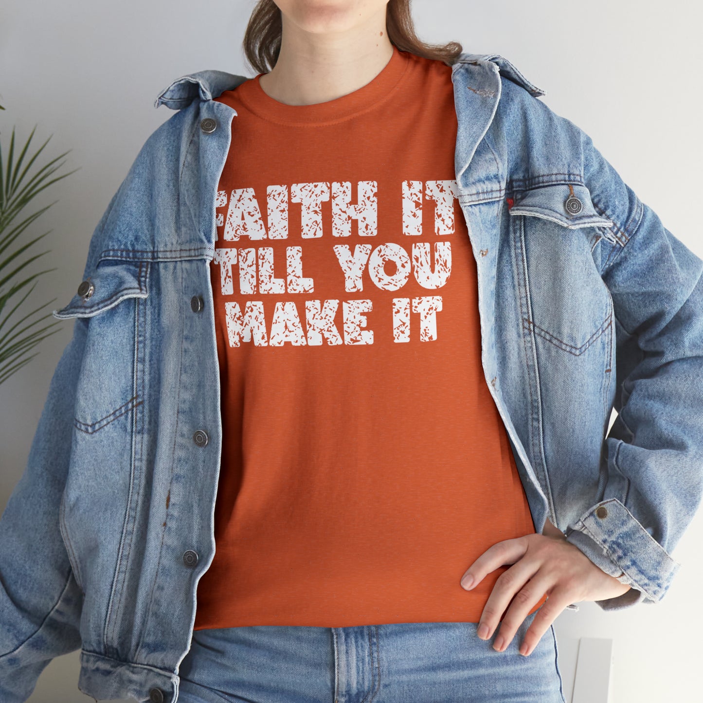 FAITH IT TILL YOU MAKE IT - DRK TEE