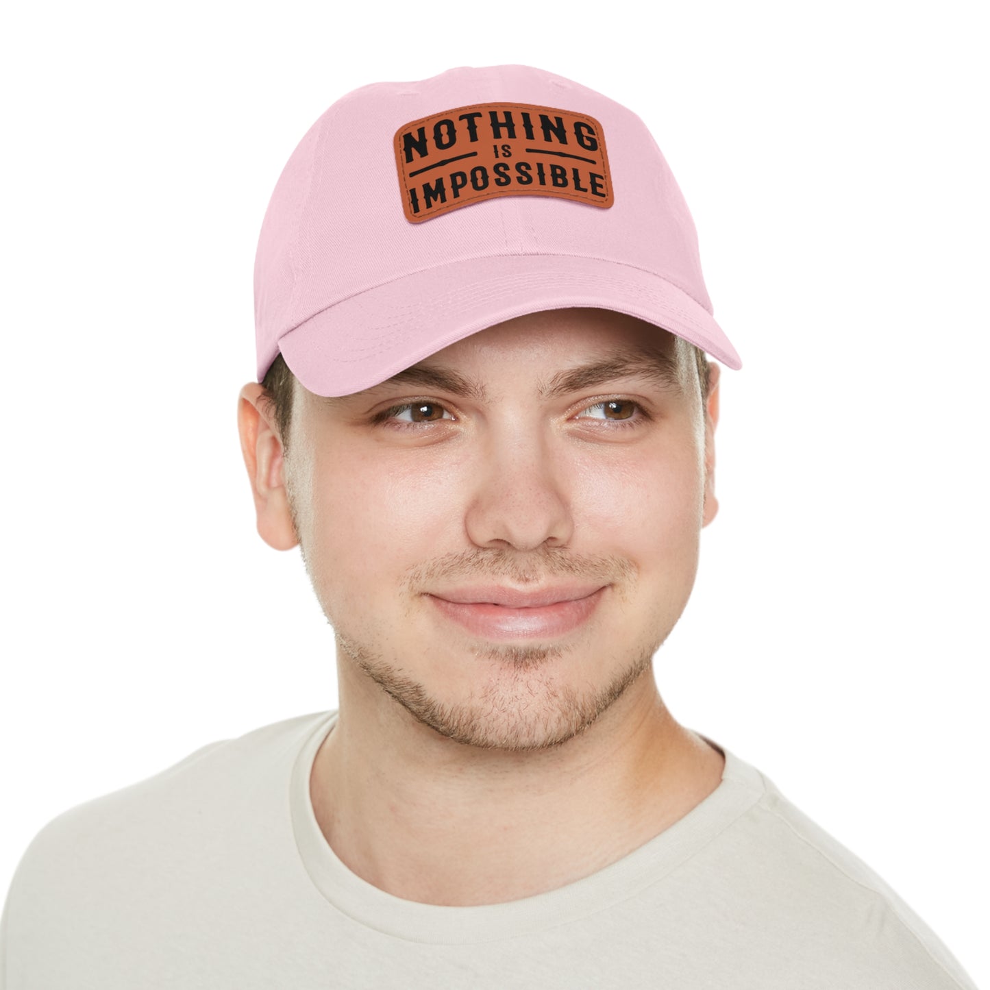 NOTHING IS IMPOSSIBLE - LEATHER PATCH CAP