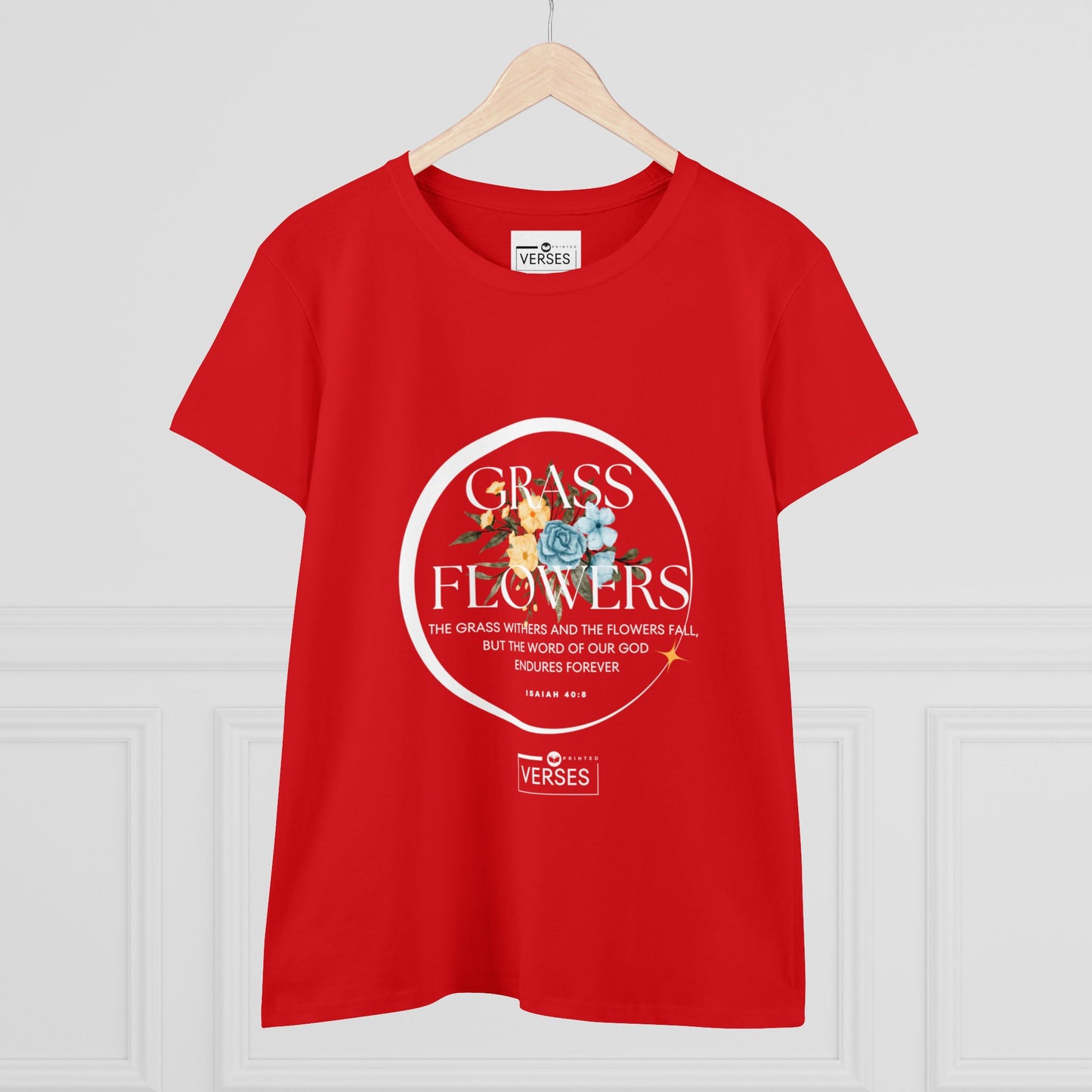 GRASS AND FLOWERS - LADIES DRK TEE
