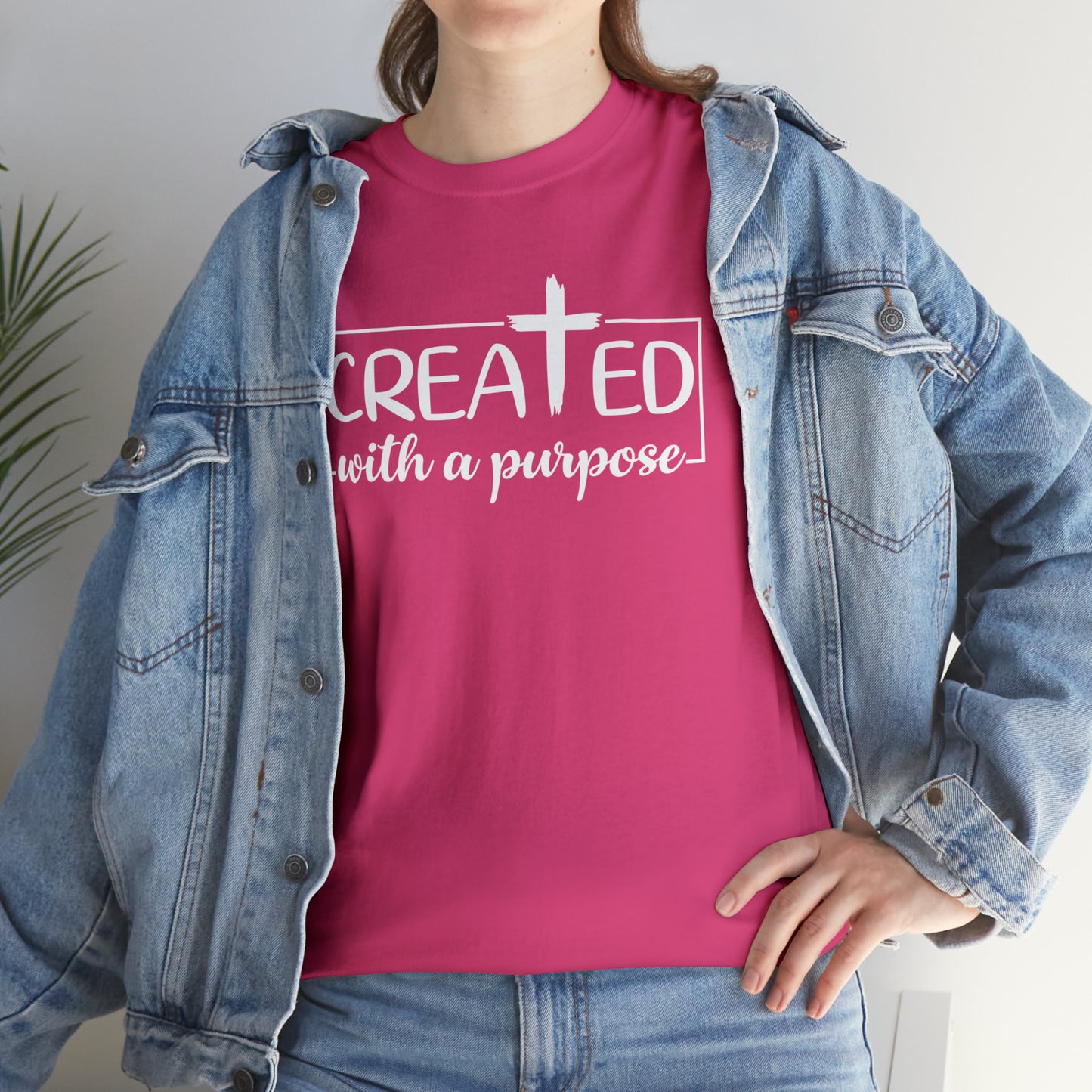 CREATED WITH PURPOSE - DRK TEE