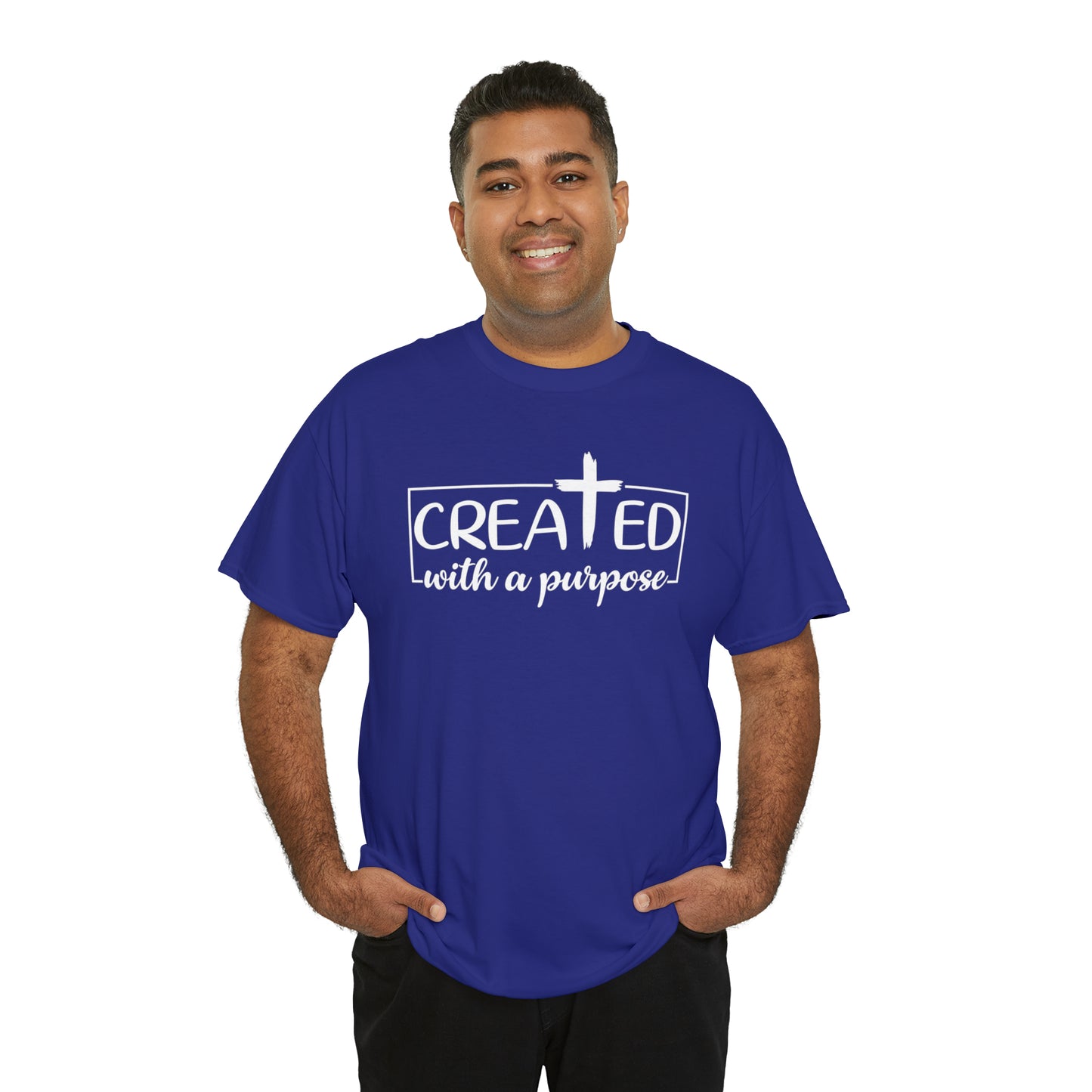 CREATED WITH PURPOSE - DRK TEE