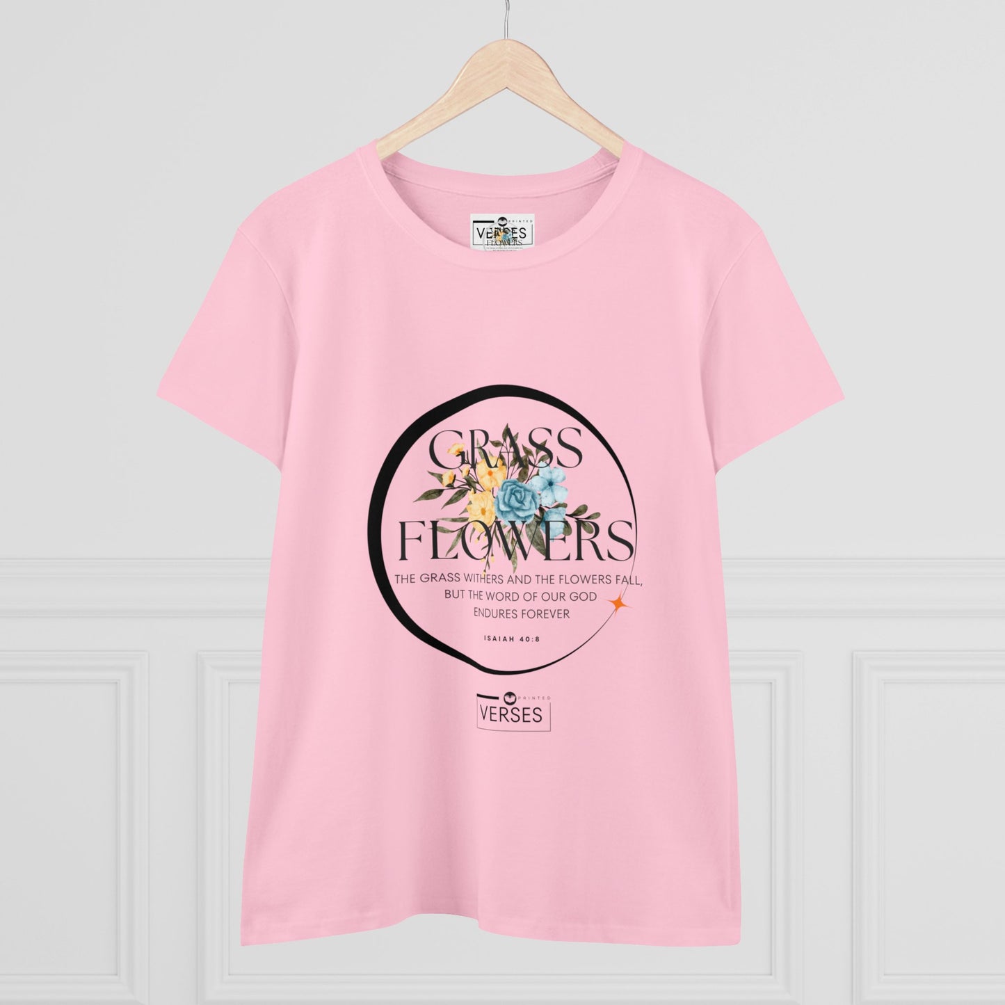 GRASS AND FLOWERS - LADIES COTTON TEE