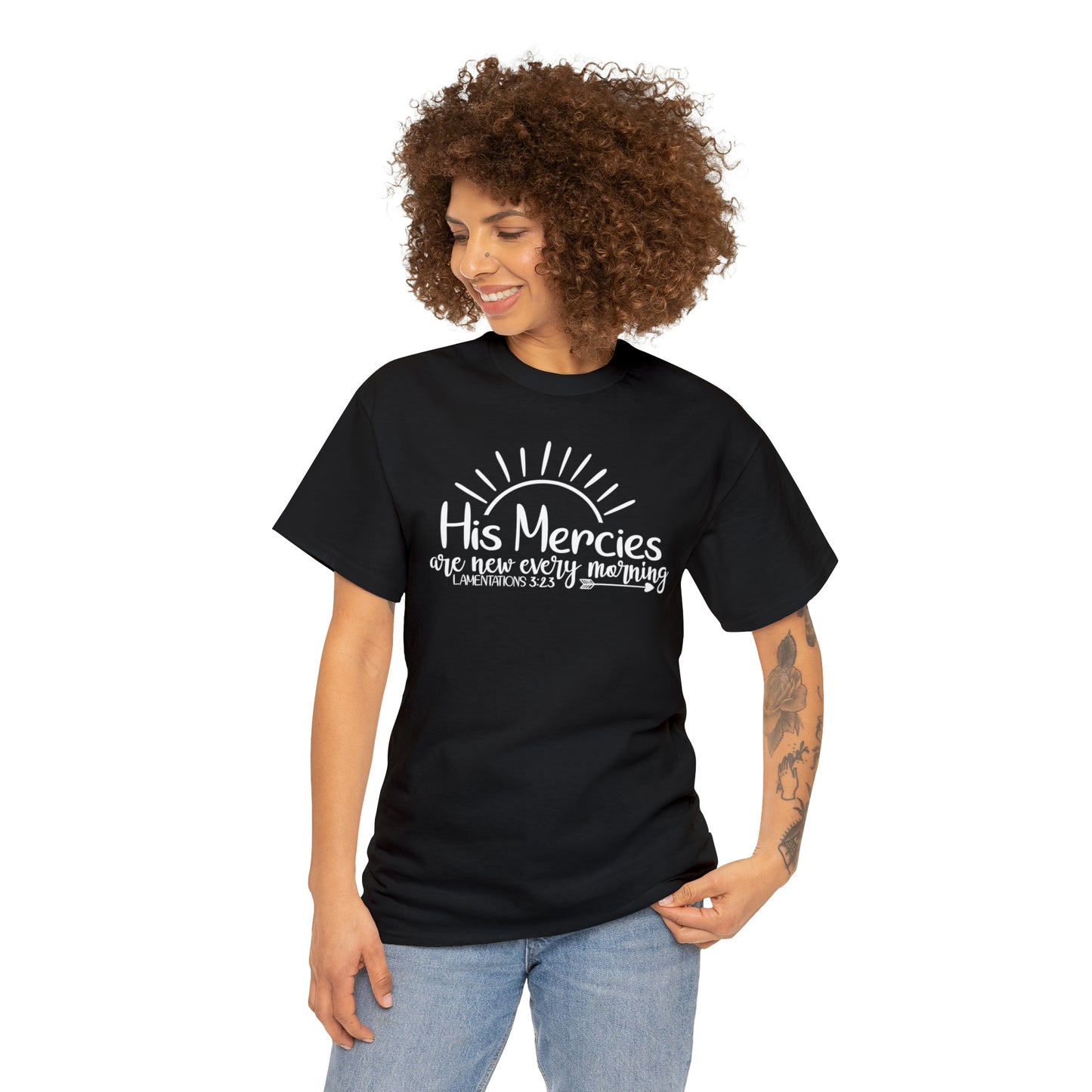 HIS MERCIES ARE NEW EVERY MORNING - DRK TEE