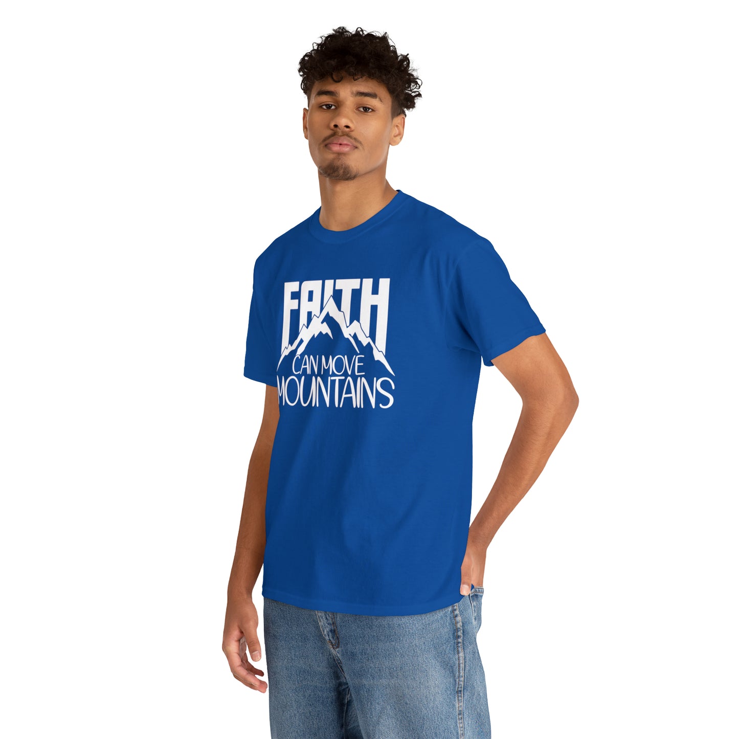 FAITH CAN MOVE MOUNTAINS - DRK TEE