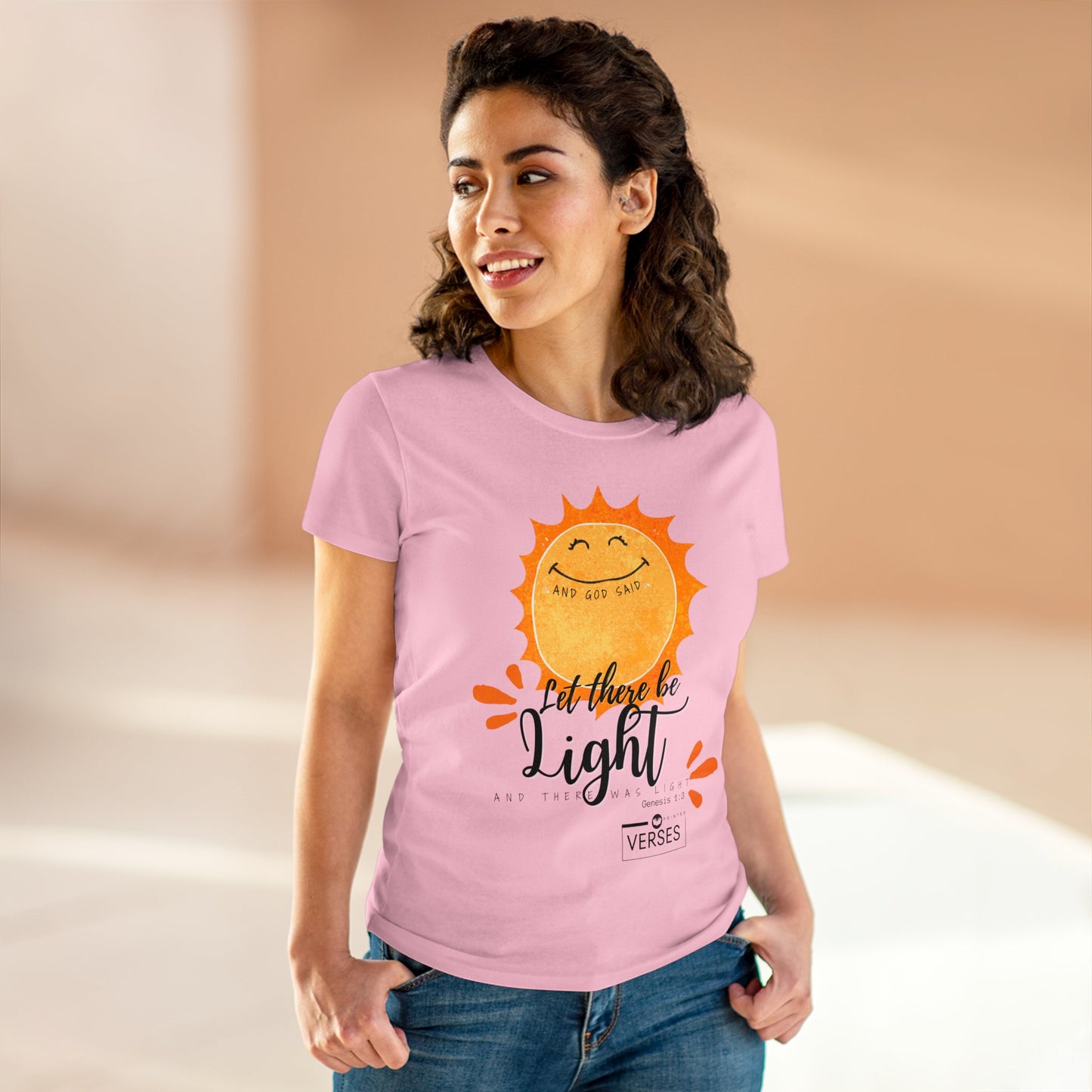 LET THERE BE LIGHT - LADIES COTTON TEE