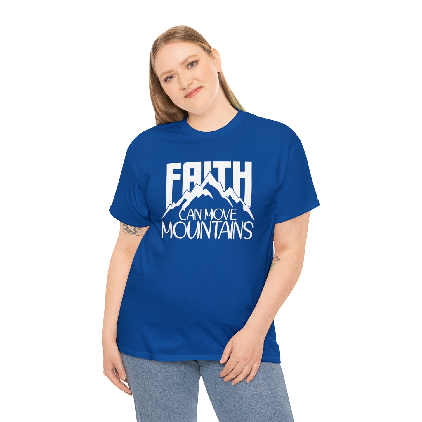 FAITH CAN MOVE MOUNTAINS - DRK TEE
