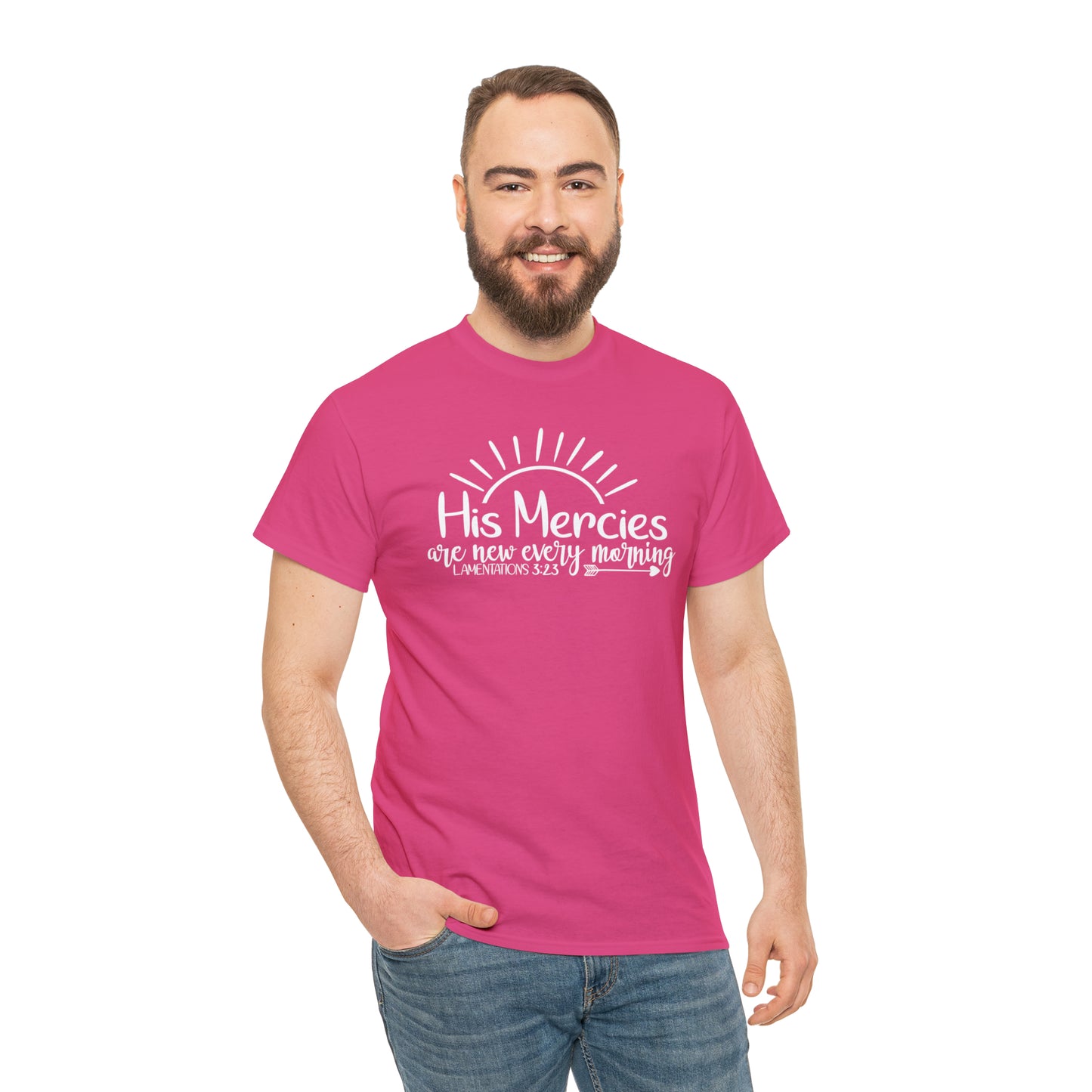 HIS MERCIES ARE NEW EVERY MORNING - DRK TEE