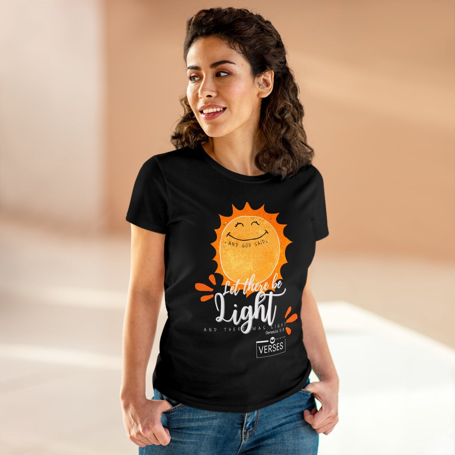 LET THERE BE LIGHT - LADIES DRK TEE