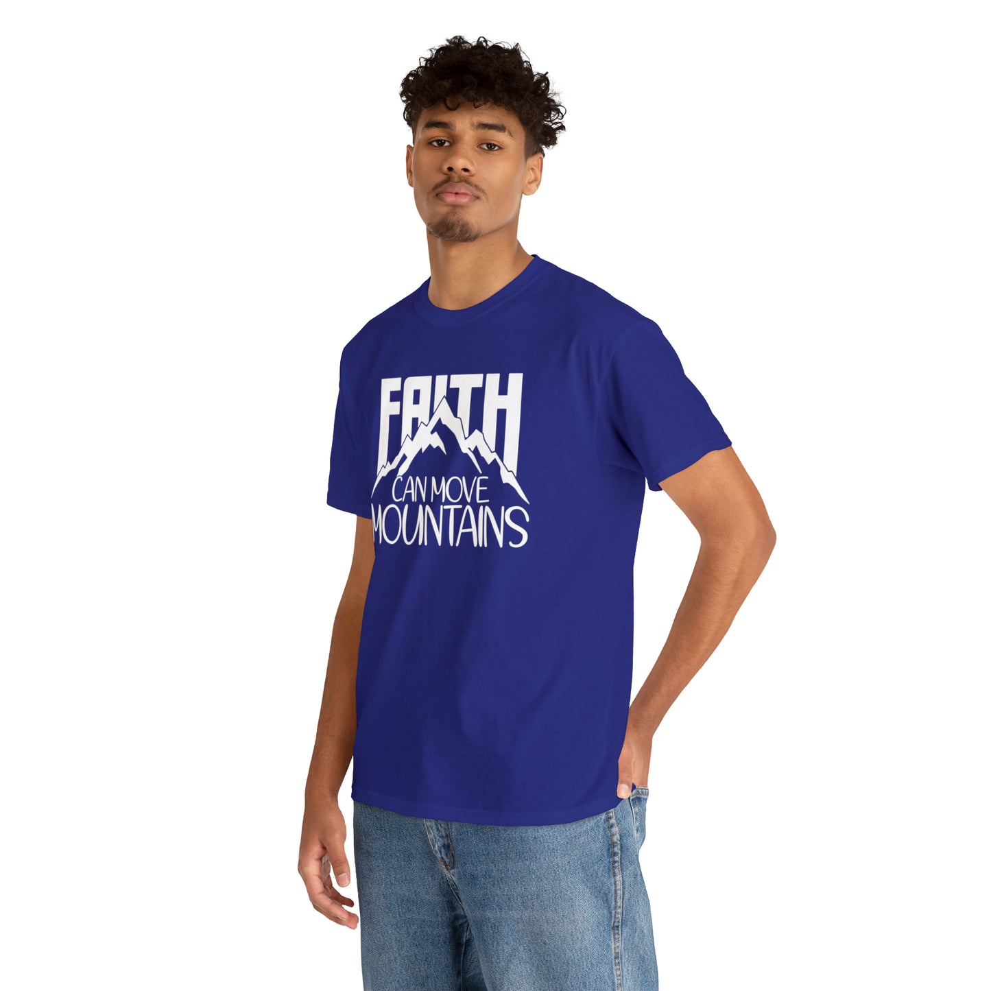 FAITH CAN MOVE MOUNTAINS - DRK TEE
