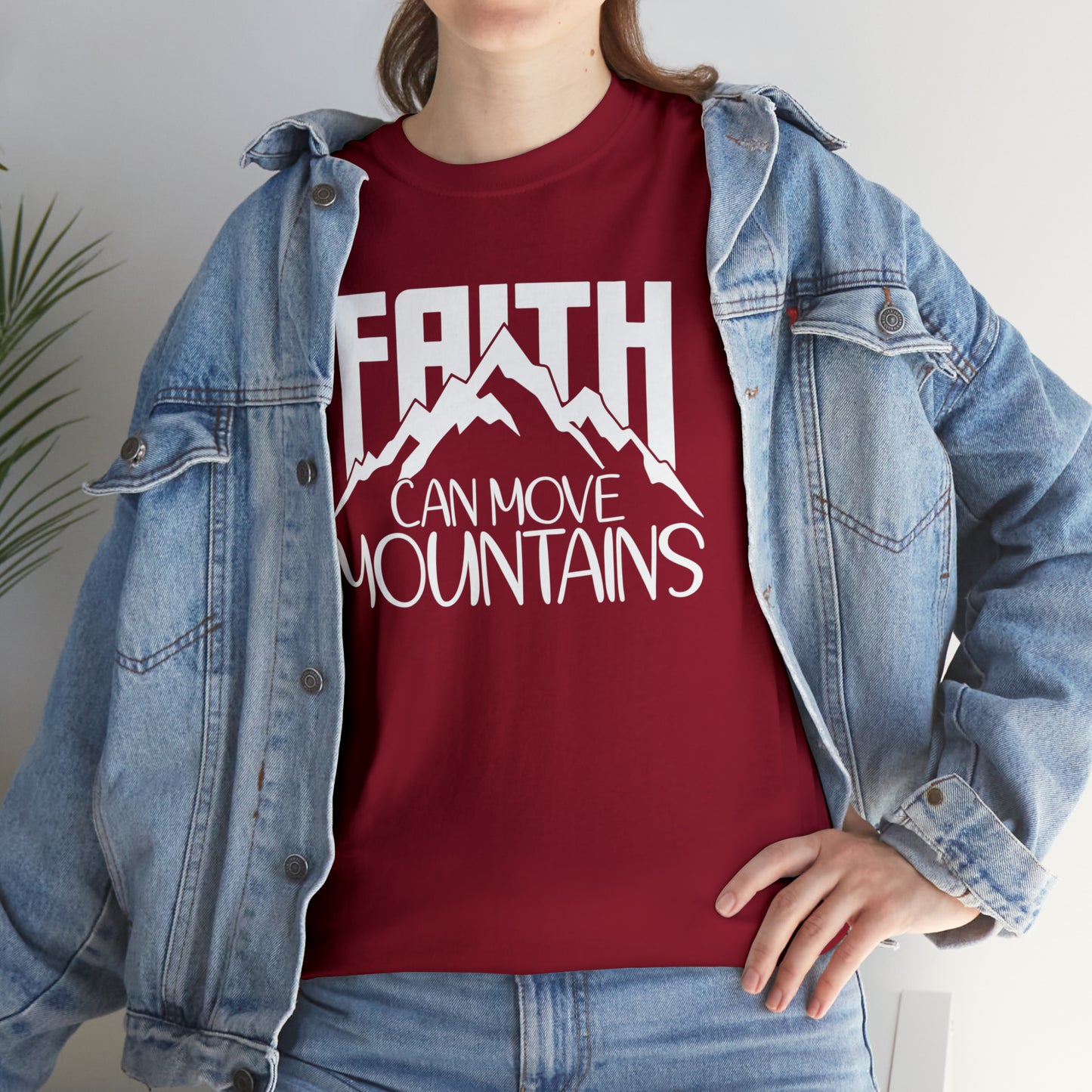 FAITH CAN MOVE MOUNTAINS - DRK TEE