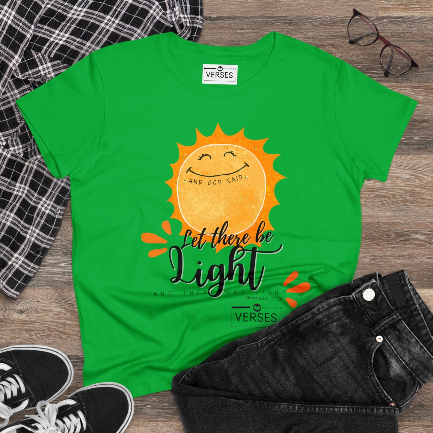 LET THERE BE LIGHT - LADIES COTTON TEE