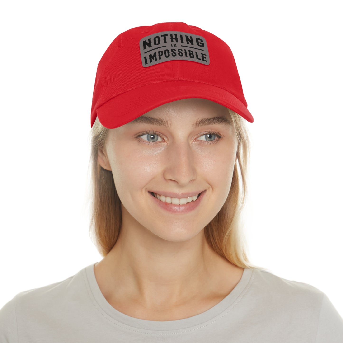 NOTHING IS IMPOSSIBLE - LEATHER PATCH CAP