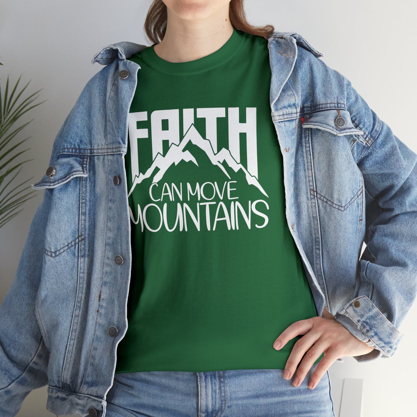 FAITH CAN MOVE MOUNTAINS - DRK TEE