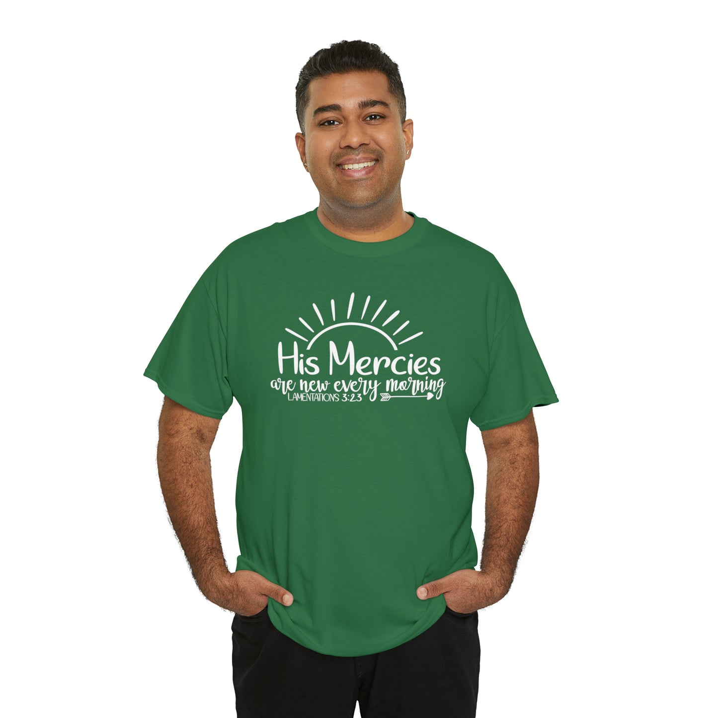 HIS MERCIES ARE NEW EVERY MORNING - DRK TEE