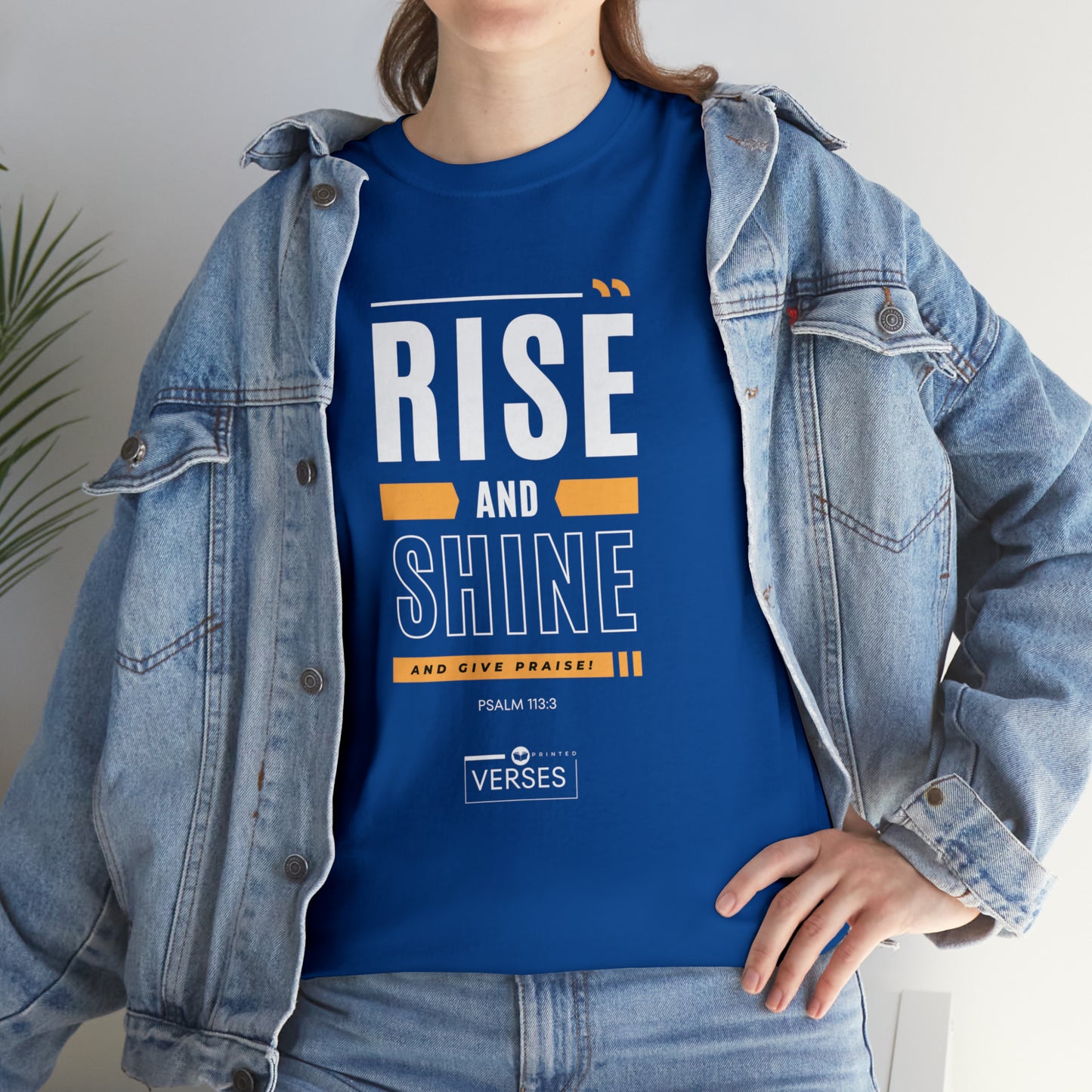 RISE AND SHINE AND GIVE PRAISE - DRK TEE
