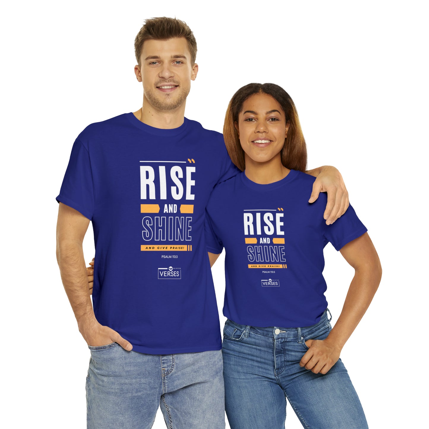 RISE AND SHINE AND GIVE PRAISE - DRK TEE