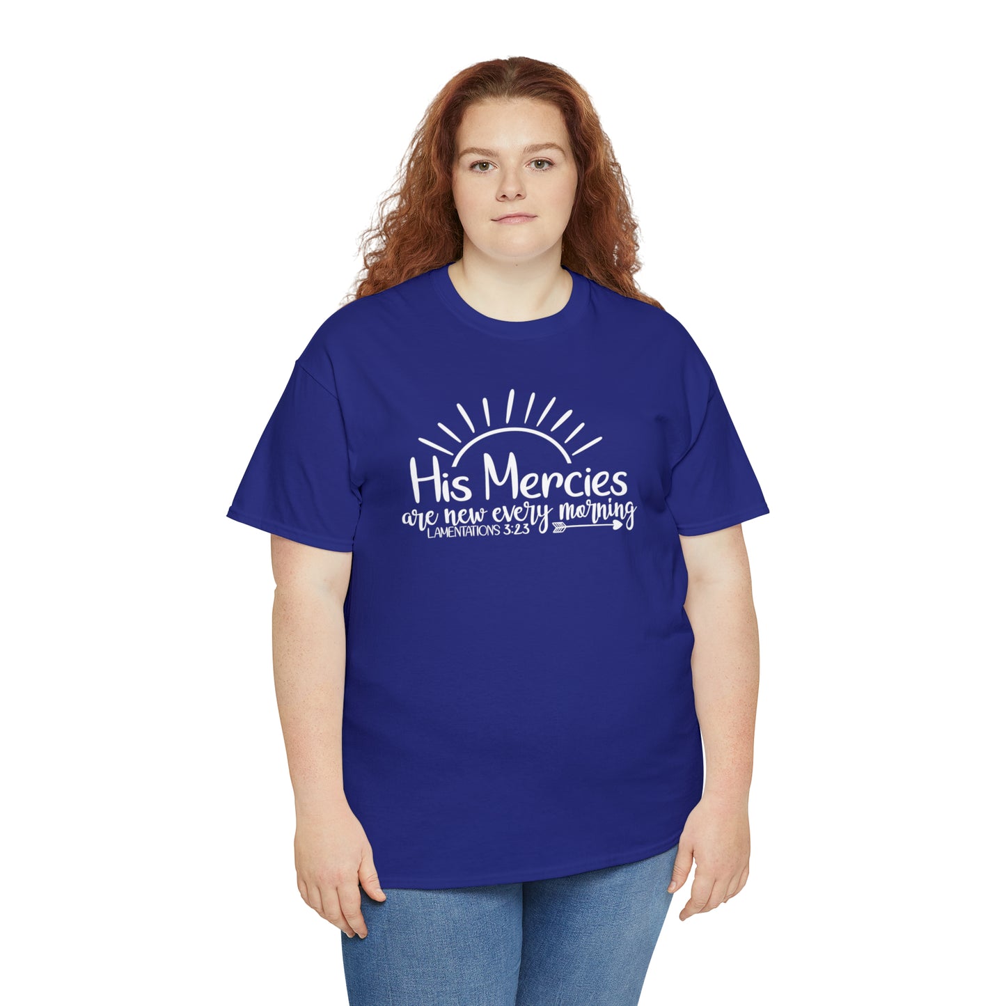 HIS MERCIES ARE NEW EVERY MORNING - DRK TEE