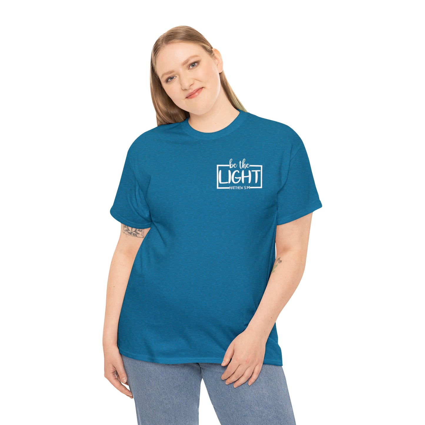 BE THE LIGHT BADGE - DRK TEE