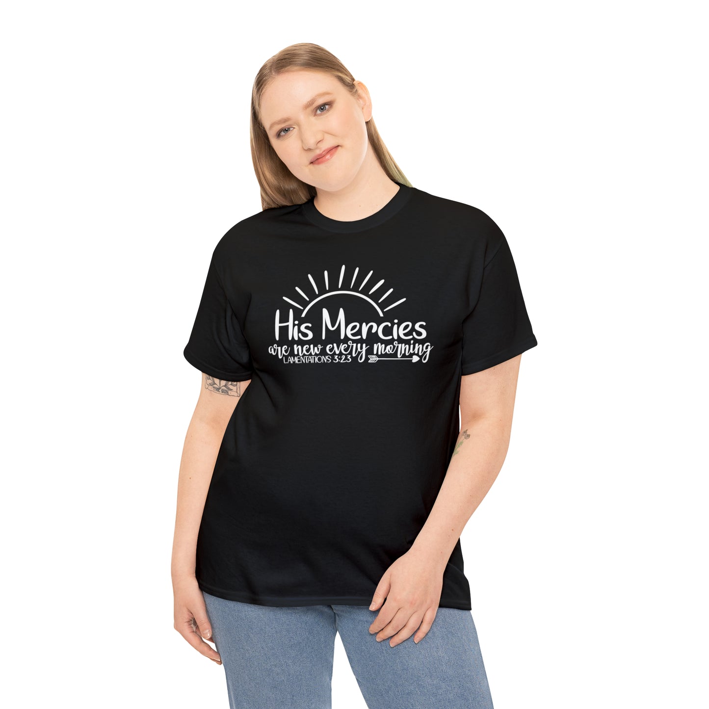 HIS MERCIES ARE NEW EVERY MORNING - DRK TEE