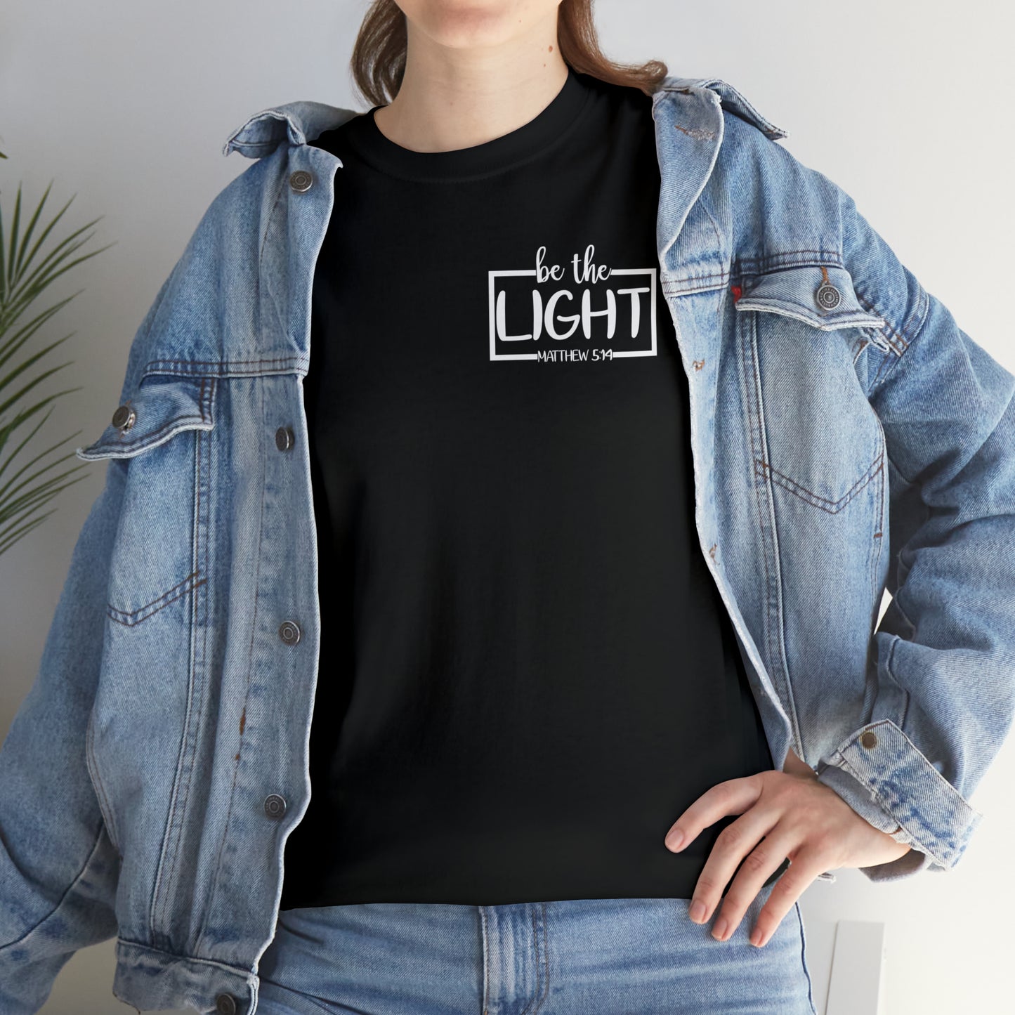 BE THE LIGHT BADGE - DRK TEE