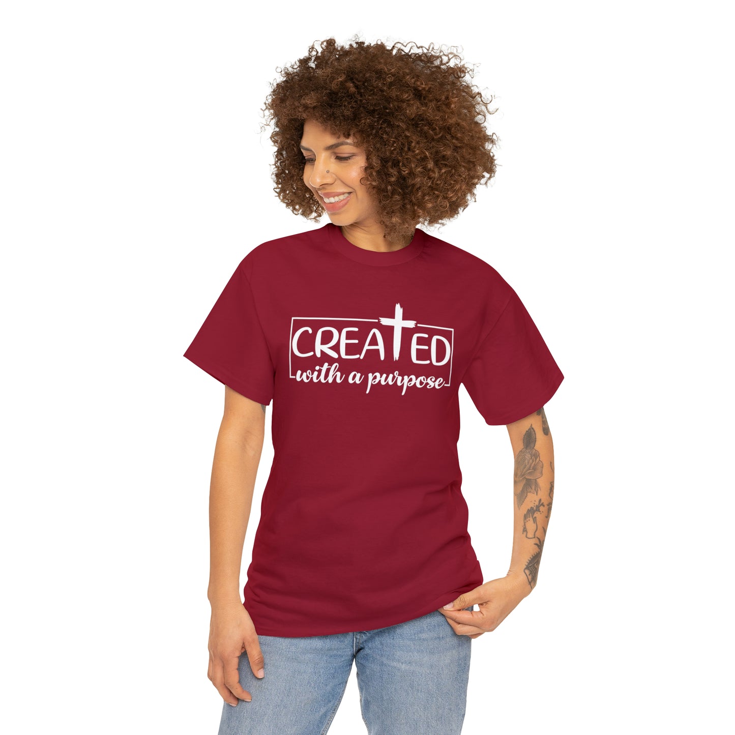 CREATED WITH PURPOSE - DRK TEE
