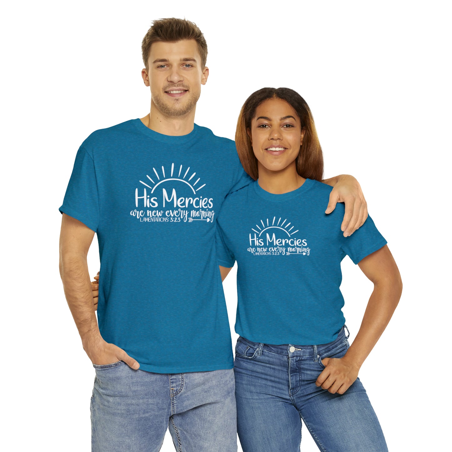 HIS MERCIES ARE NEW EVERY MORNING - DRK TEE