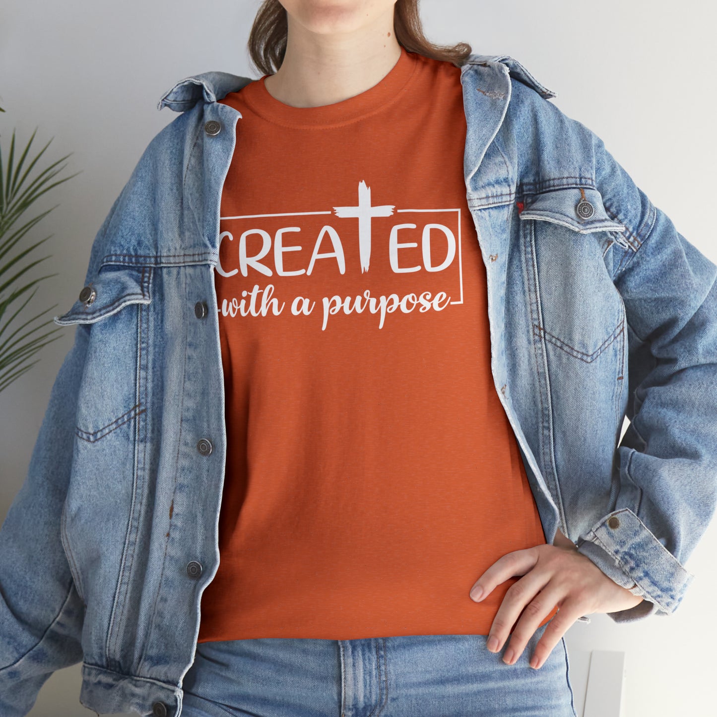 CREATED WITH PURPOSE - DRK TEE