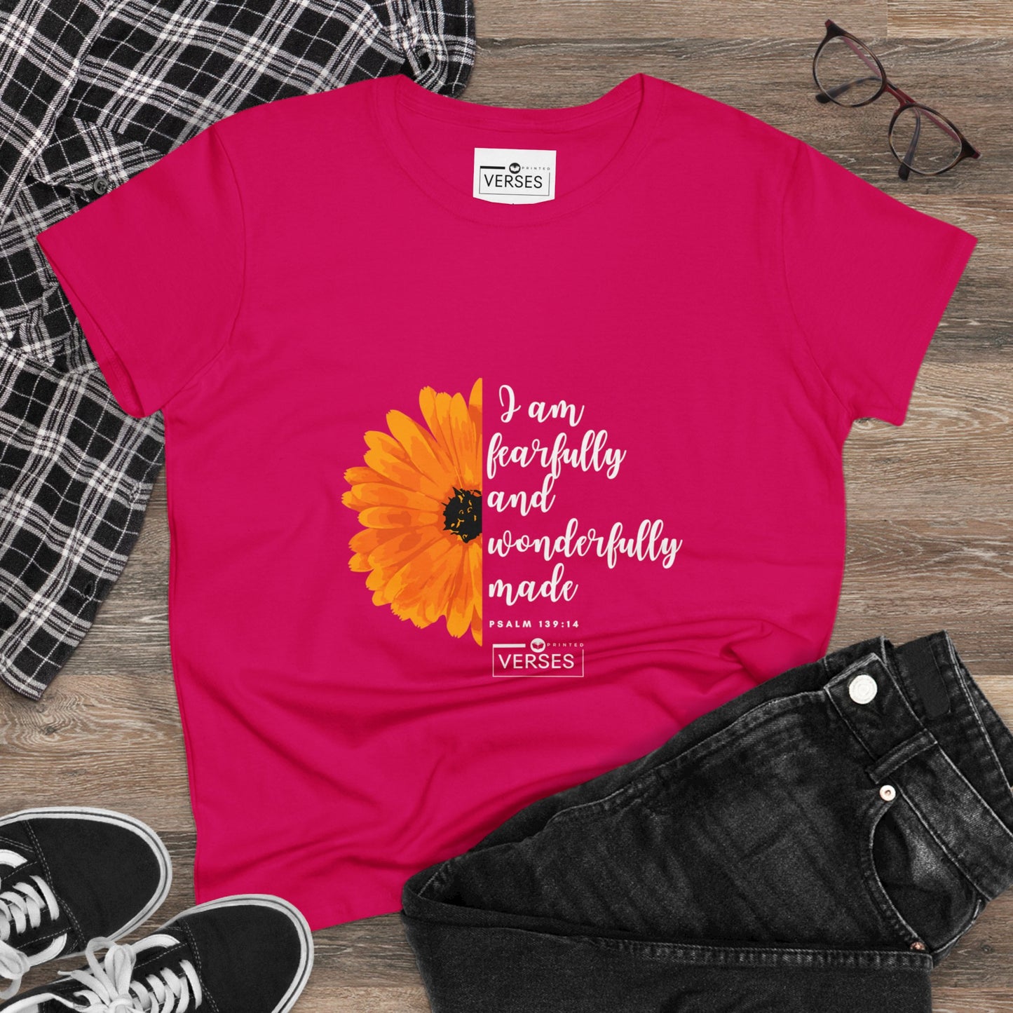 I AM FEARFULLY AND WONDERFULLY MADE - LADIES DRK TEE