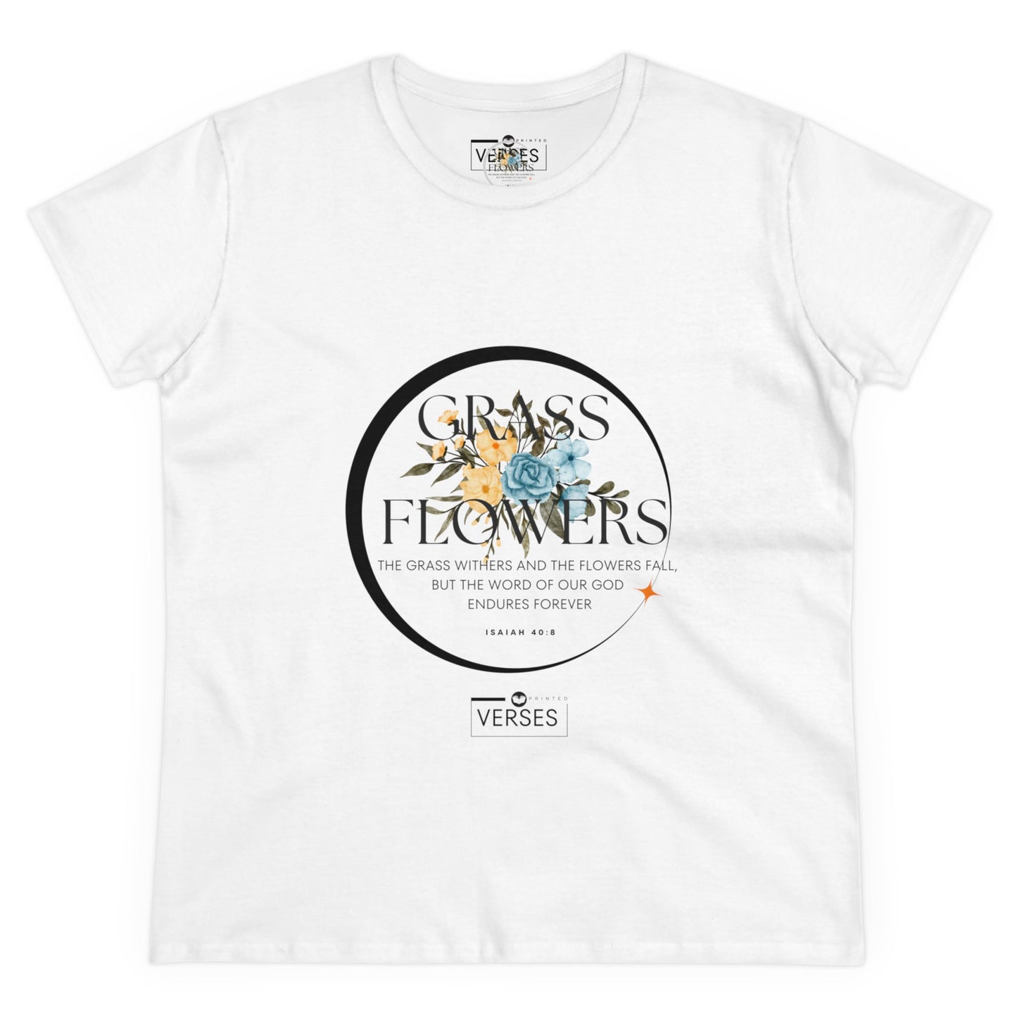 GRASS AND FLOWERS - LADIES COTTON TEE