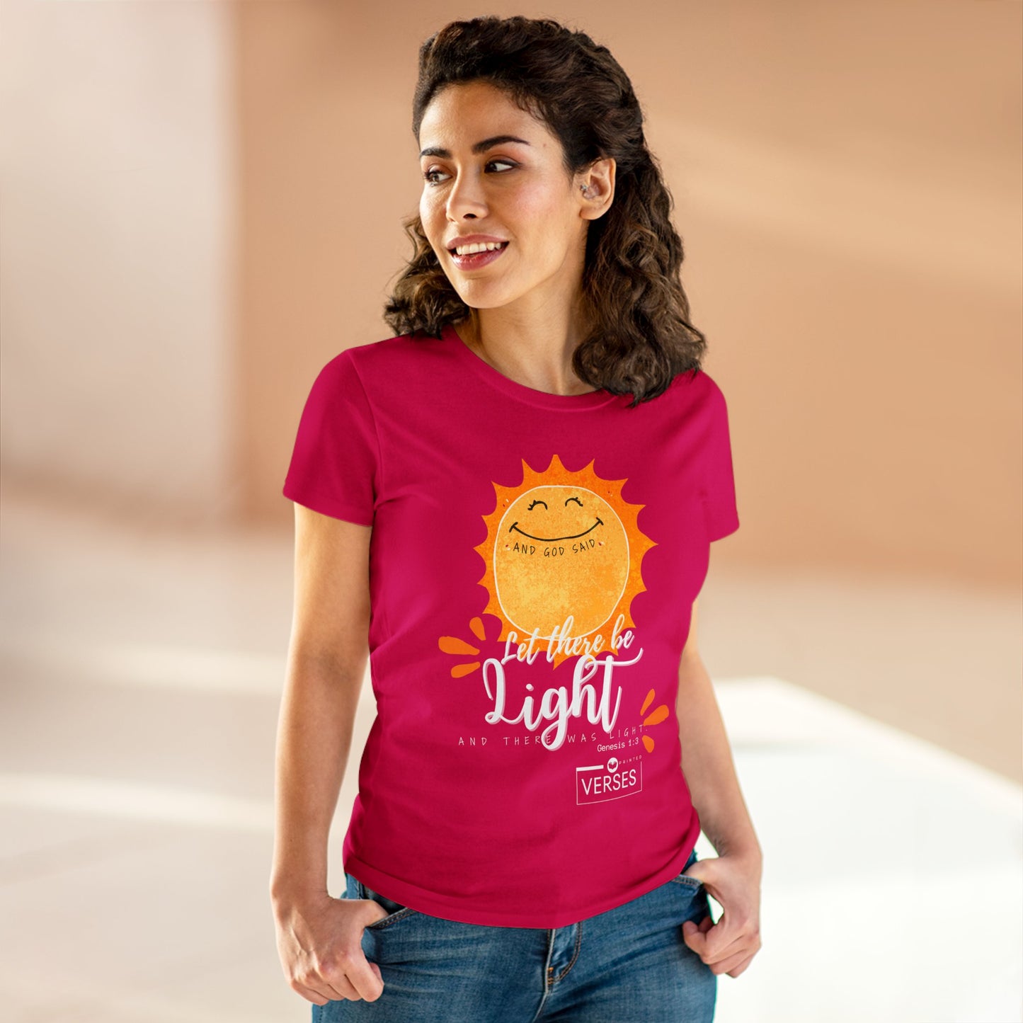 LET THERE BE LIGHT - LADIES DRK TEE