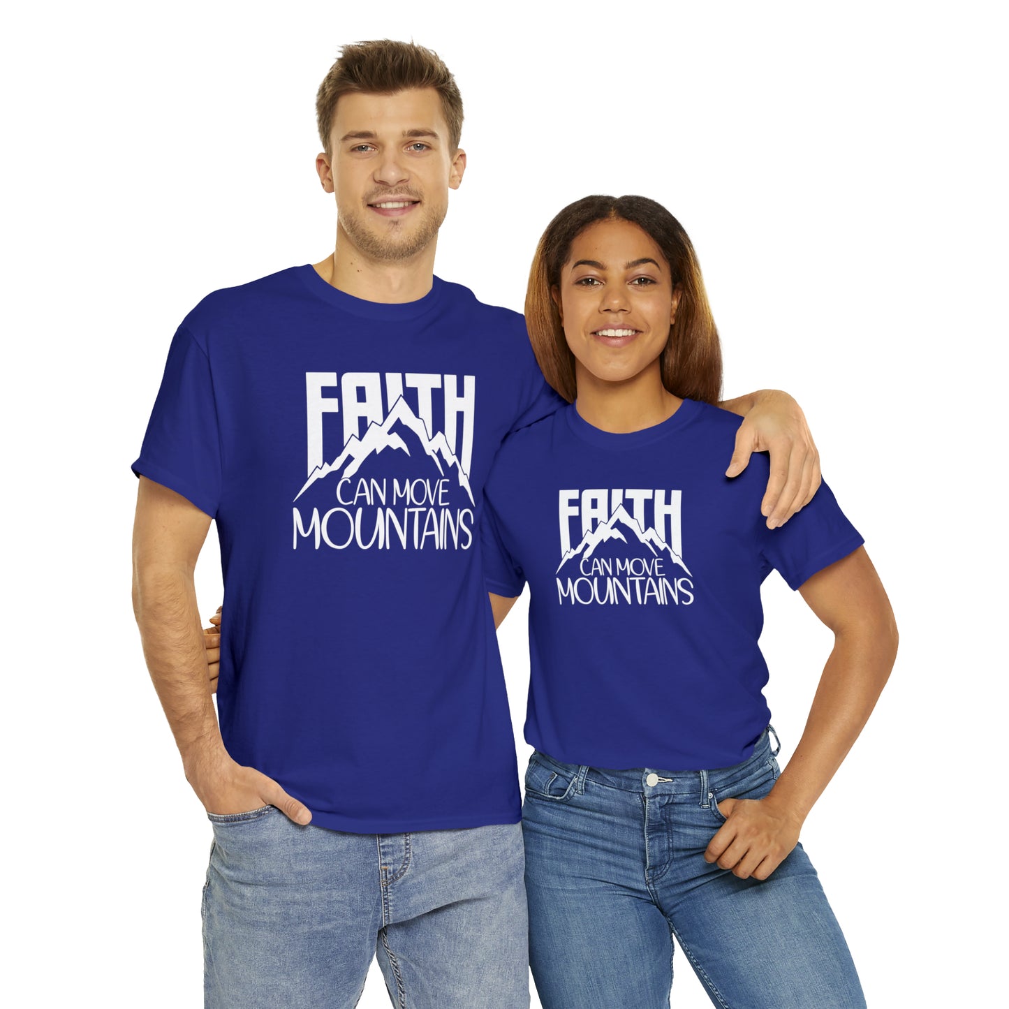 FAITH CAN MOVE MOUNTAINS - DRK TEE