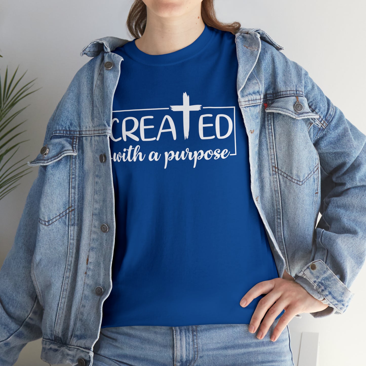 CREATED WITH PURPOSE - DRK TEE