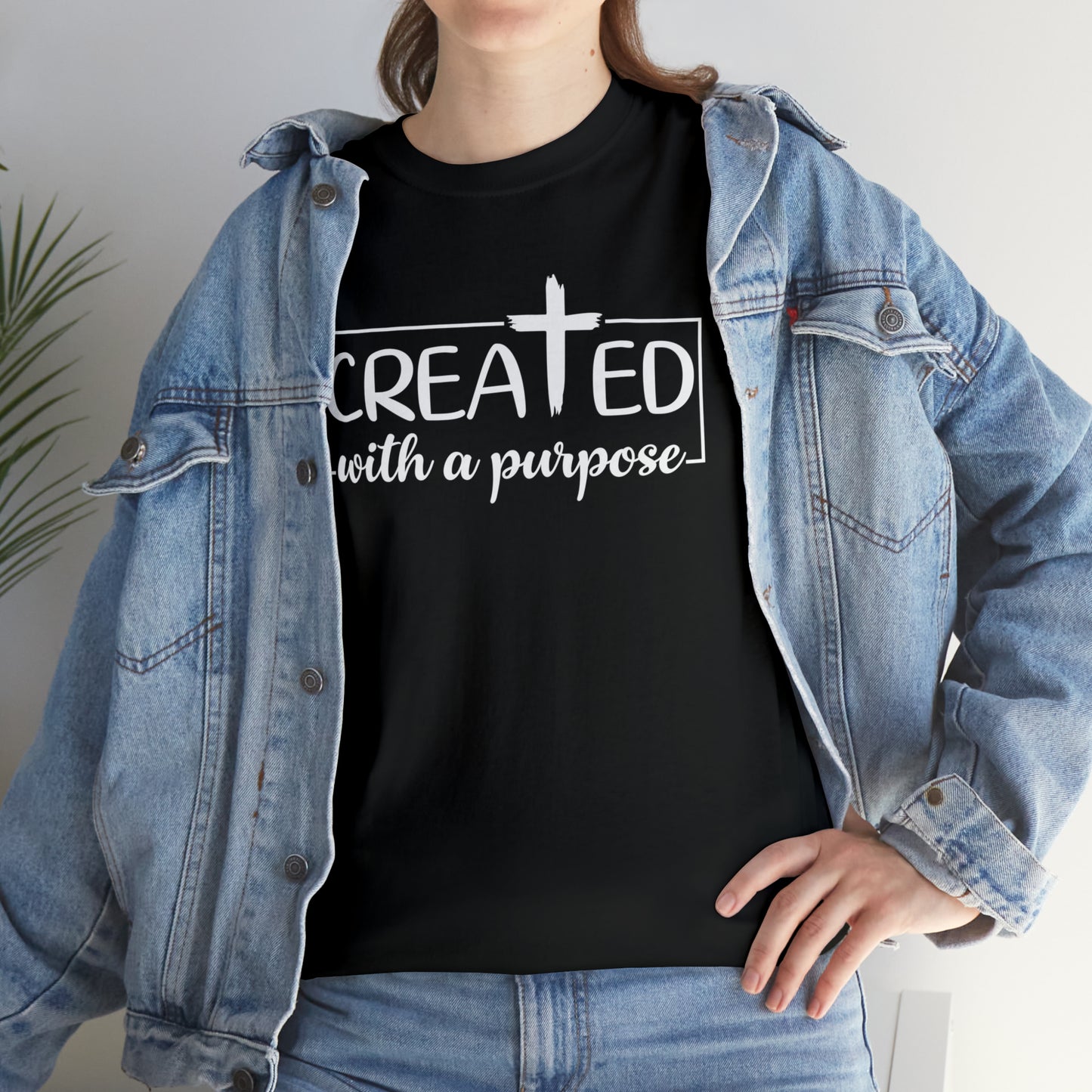 CREATED WITH PURPOSE - DRK TEE