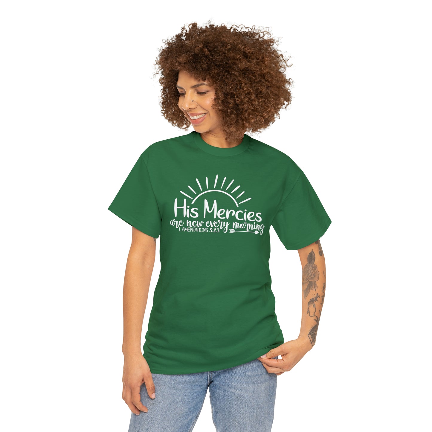 HIS MERCIES ARE NEW EVERY MORNING - DRK TEE