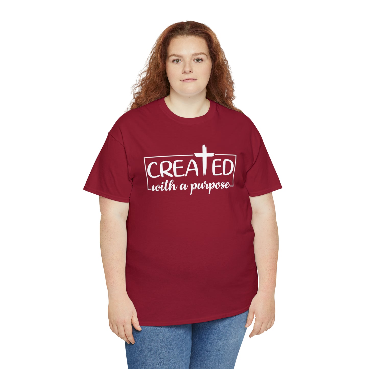 CREATED WITH PURPOSE - DRK TEE