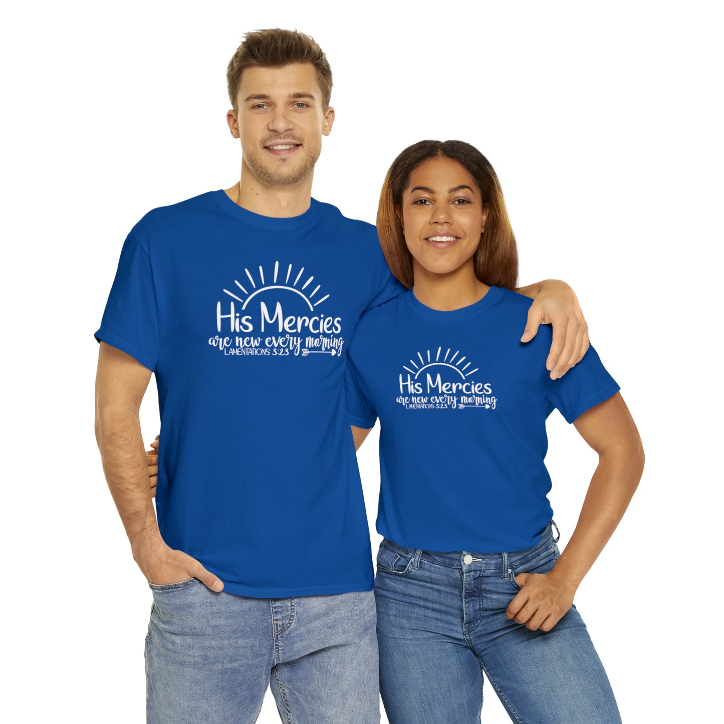 HIS MERCIES ARE NEW EVERY MORNING - DRK TEE