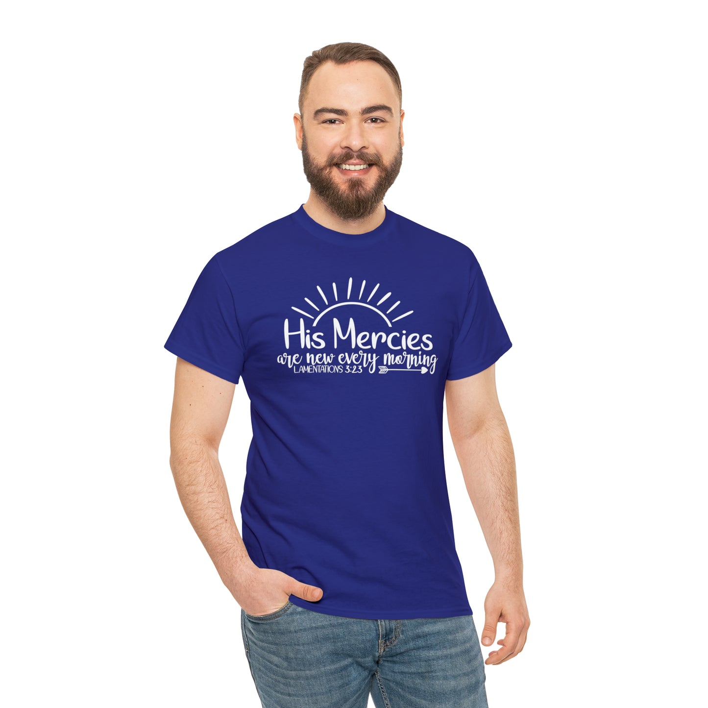 HIS MERCIES ARE NEW EVERY MORNING - DRK TEE