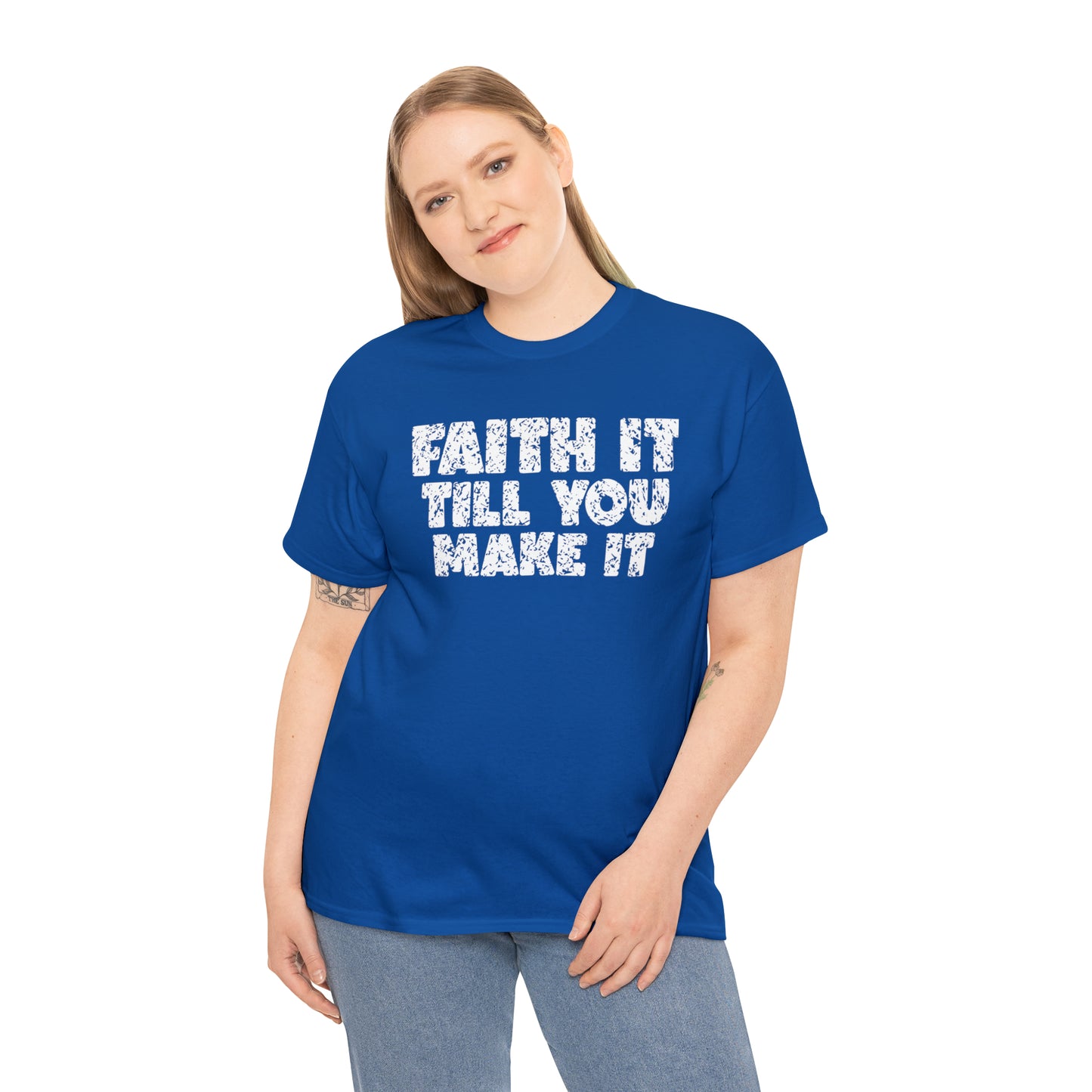 FAITH IT TILL YOU MAKE IT - DRK TEE