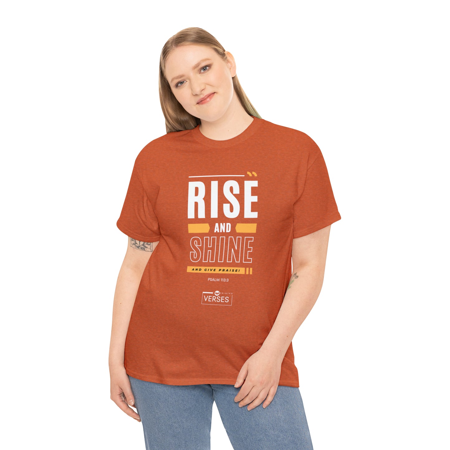 RISE AND SHINE AND GIVE PRAISE - DRK TEE