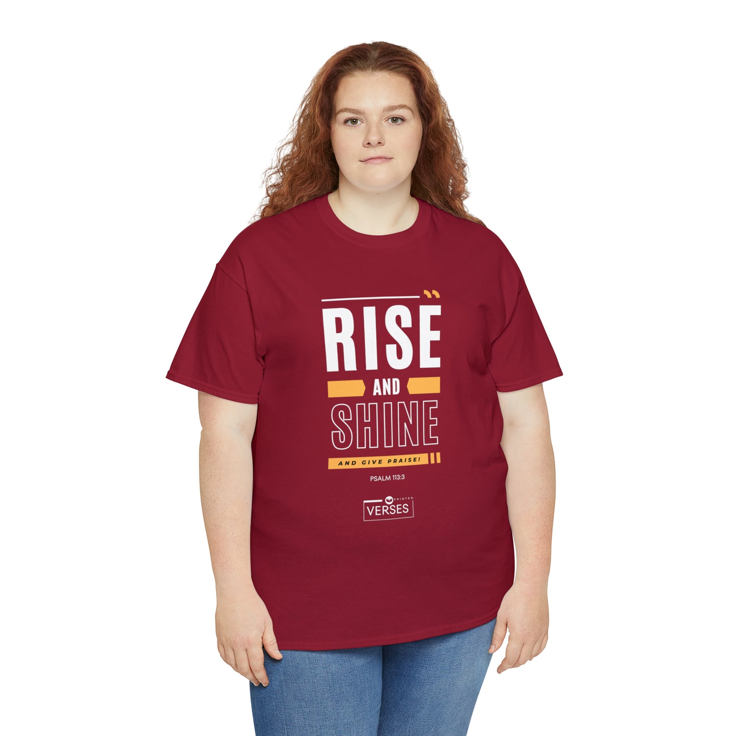 RISE AND SHINE AND GIVE PRAISE - DRK TEE