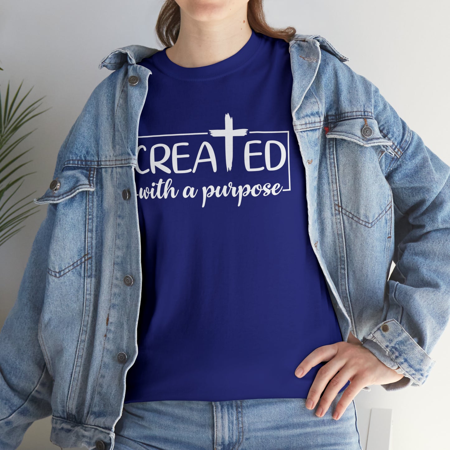 CREATED WITH PURPOSE - DRK TEE