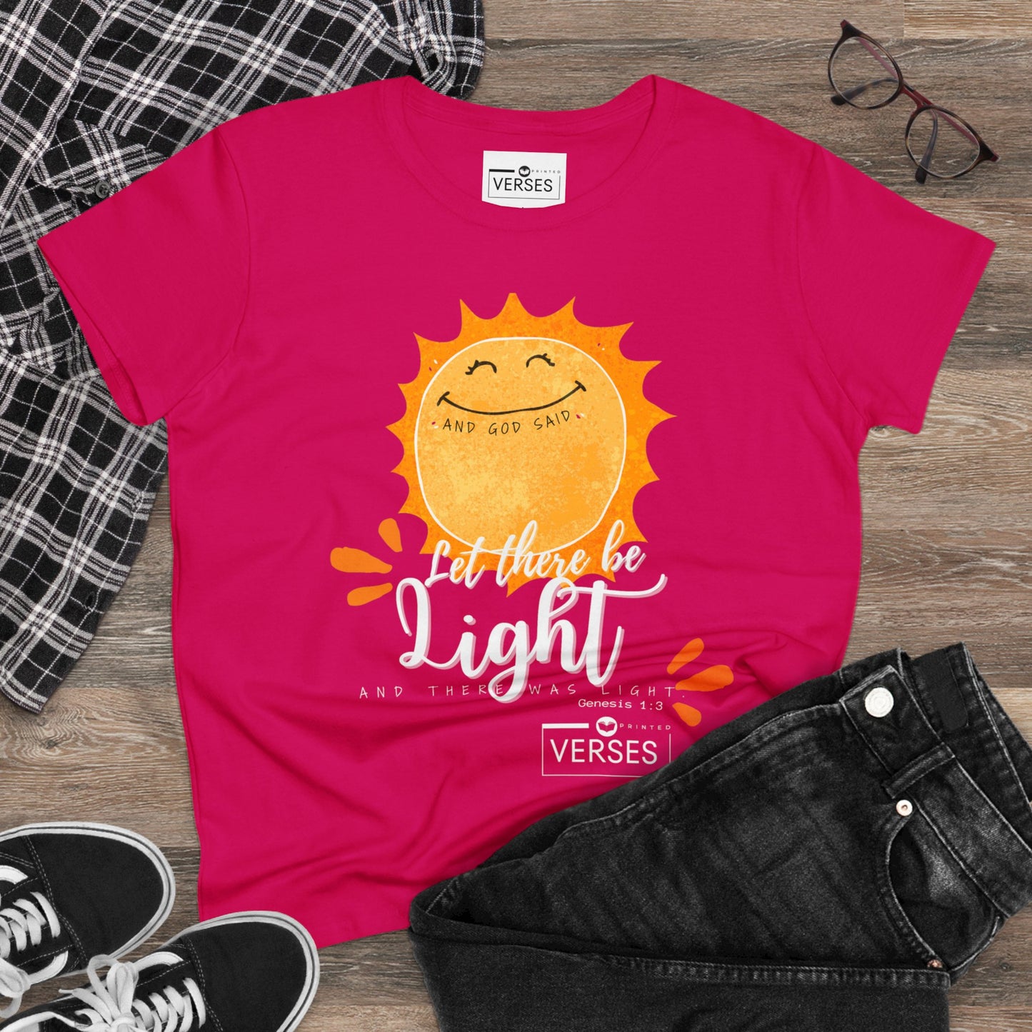 LET THERE BE LIGHT - LADIES DRK TEE