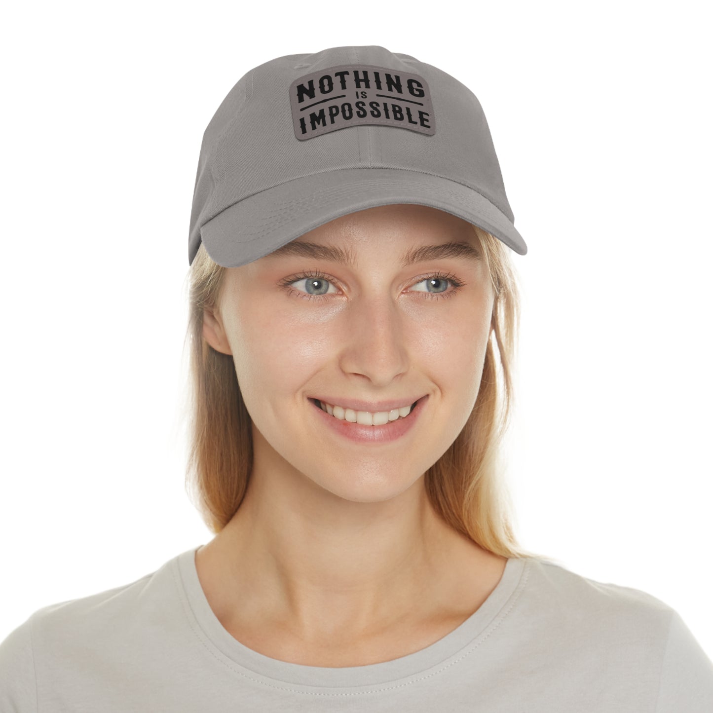 NOTHING IS IMPOSSIBLE - LEATHER PATCH CAP