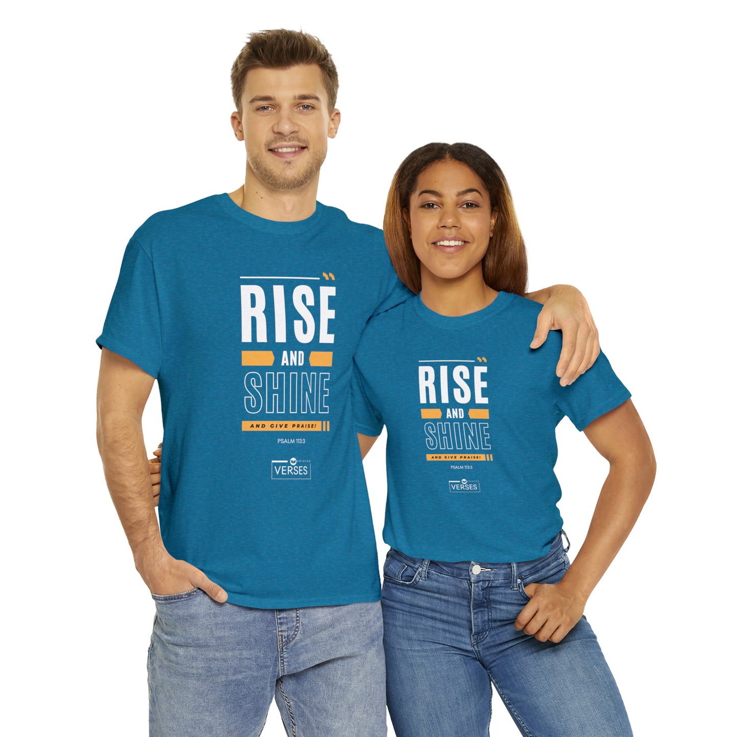 RISE AND SHINE AND GIVE PRAISE - DRK TEE