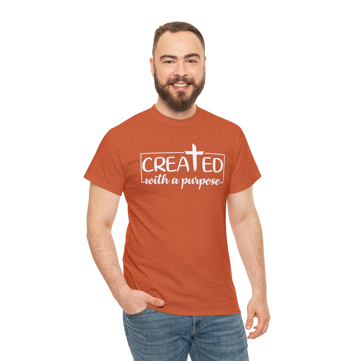 CREATED WITH PURPOSE - DRK TEE
