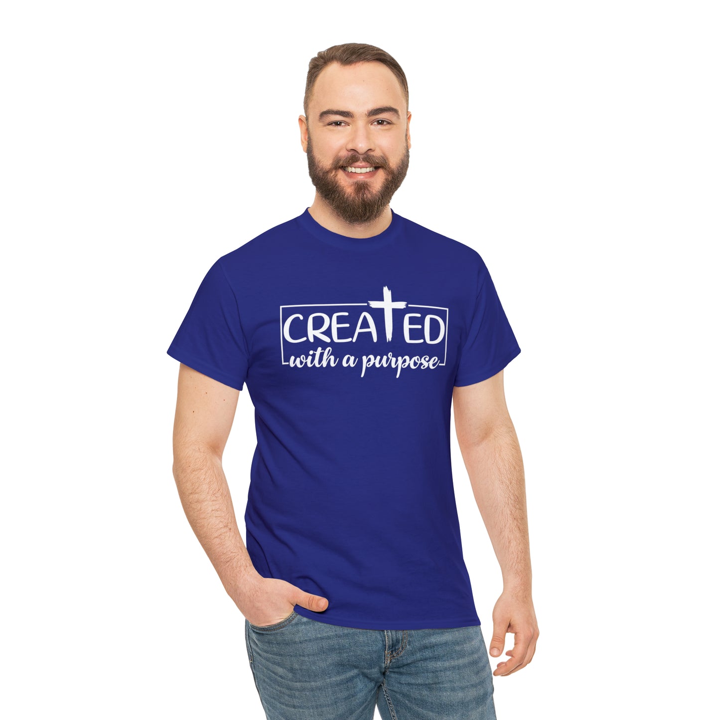 CREATED WITH PURPOSE - DRK TEE