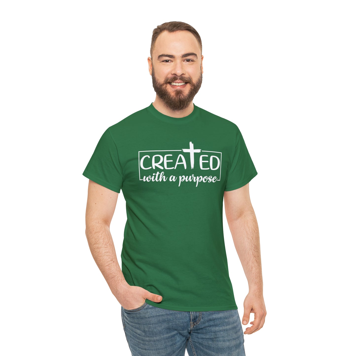 CREATED WITH PURPOSE - DRK TEE